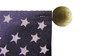 No-Fray Cotton Mounted Flag with Ball