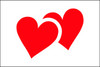 Valentine Hearts Flag