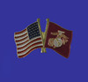 U.S./Marine Corp Double Flag Lapel Pin