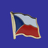 Czech Republic Single Flag Lapel Pin
