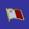 Malta Single Flag Lapel Pin