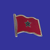 Morocco Single Flag Lapel Pin