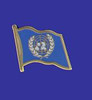 United Nations Single Flag Lapel Pin