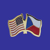 U.S./Czech Republic Double Flag Lapel Pin