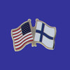 U.S./Finland Double Flag Lapel Pin