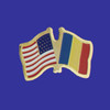 U.S./Romania Double Flag Lapel Pin