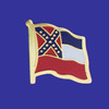 Mississippi Single Flag Lapel Pin