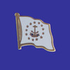Rhode Island Single Flag Lapel Pin