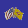 New Mexico Double Flag Lapel Pin