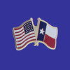 Texas Double Flag Lapel Pin