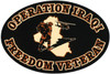 "Operation Iraqi Freedom" Veteran Oval Magnet