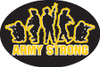 Army Strong w/Soldiers Oval Magnet