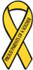 8" Yellow Ribbon Magnet - "Proud Parents of a Soldier"