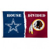 Cowboys-Redskins (House Divided) - Deluxe 3' x 5' Flag