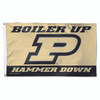 Purdue (Boiler Up, Hammer Down!) - Deluxe 3' x 5' Flag