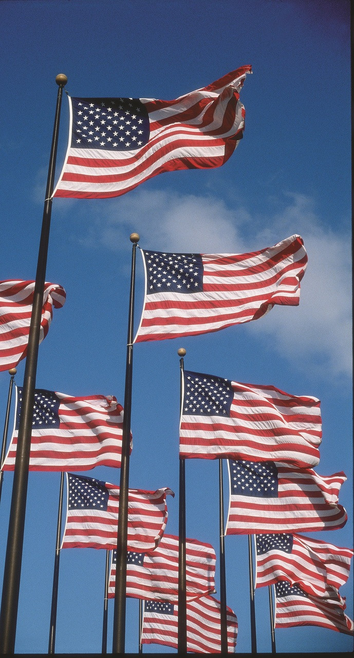 U S Flag Government Spec Nylon Embroidered Stars Sewn