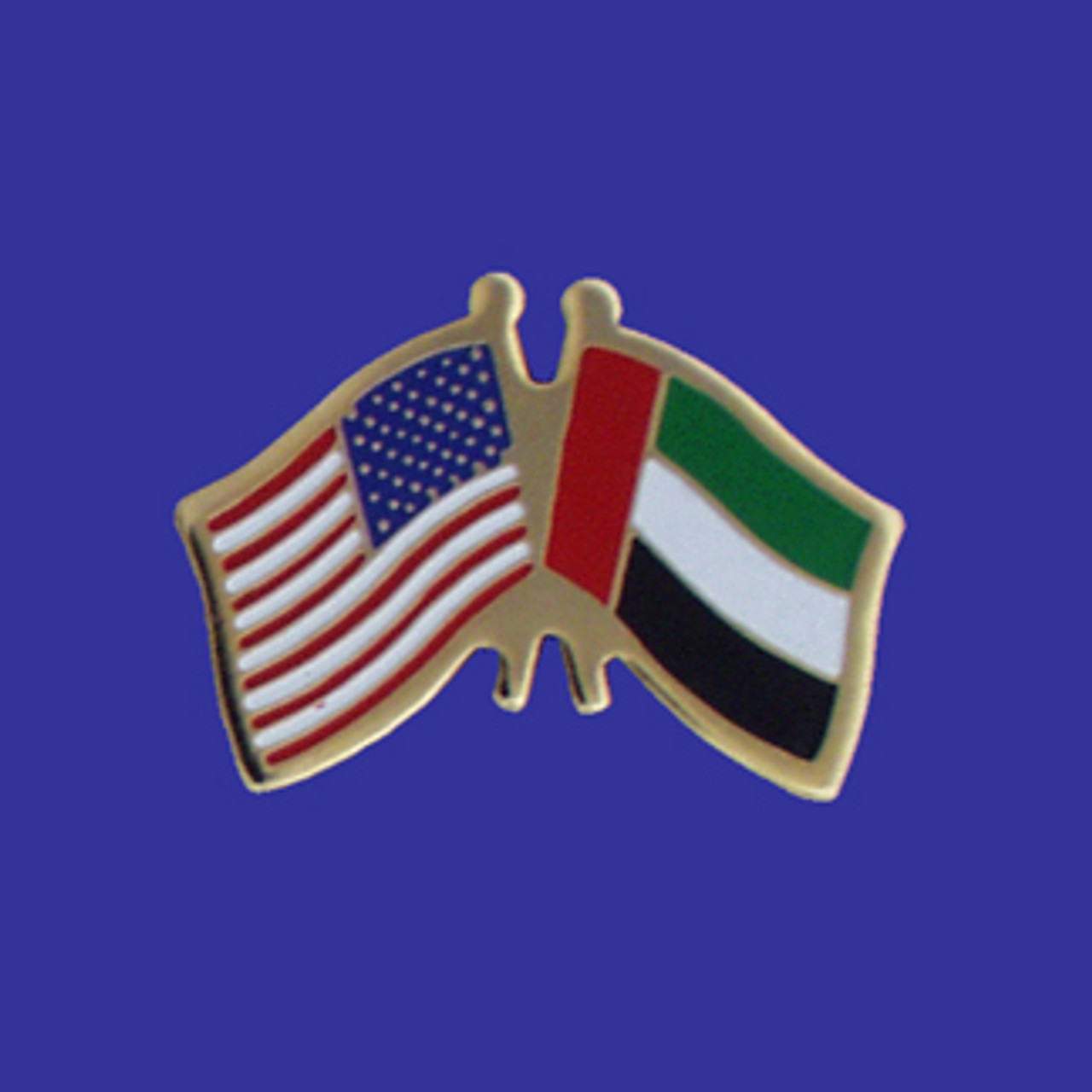 U.S./United Arab Emirates Double Flag Lapel Pin fredsflags