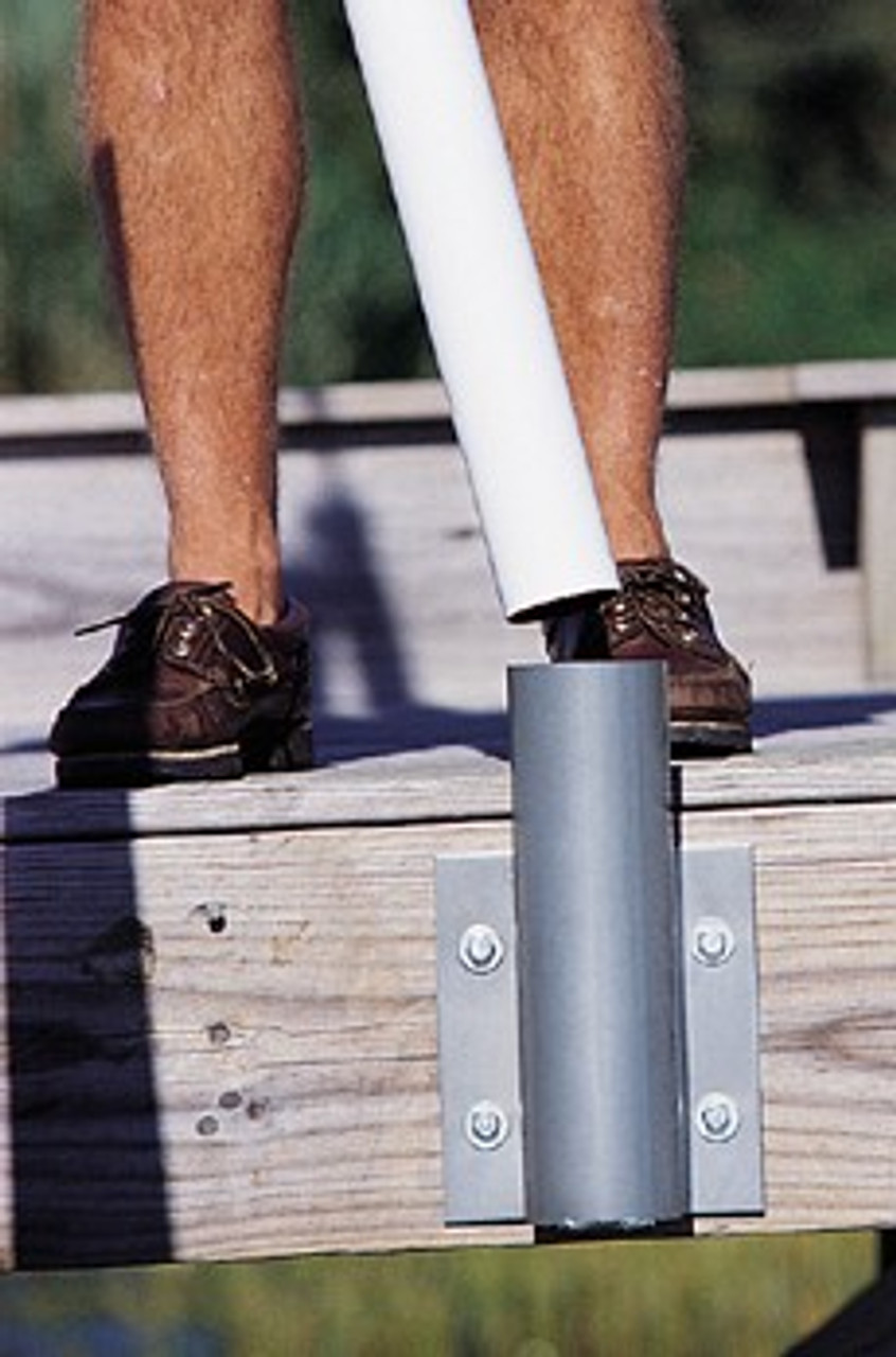 Dock or Deck Mount for 20' Telescoping Flag Pole Vertical fredsflags