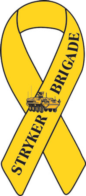8" Yellow Ribbon Magnet - Stryker Brigade
