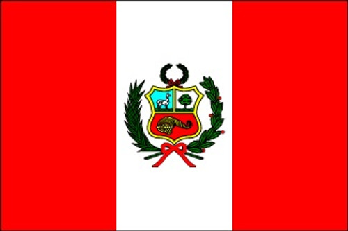Peru with Seal (UN OAS) - Indoor Flags Peru with Seal (UN OAS) - Indoor Flags