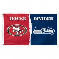 House Divided Flag - 49ers Vs Seahawks - Sports Flags & Pennants Co.