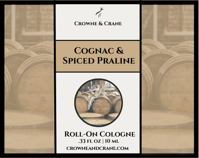 COGNAC & SPICED PRALINE ROLLON FRAGRANCE Crowne & Crane
