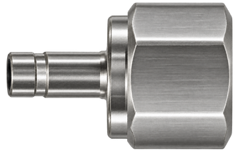 DHC stainless steel compression fitting — representative colored series image; dimensions vary by model.