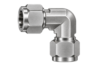 DLA stainless steel compression fitting — representative colored series image; dimensions vary by model.