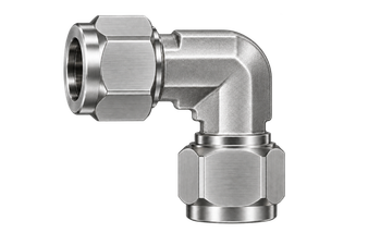 DLA stainless steel compression fitting — representative colored series image; dimensions vary by model.