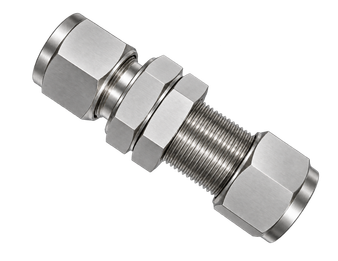 DSU stainless steel compression fitting — representative colored series image; dimensions vary by model.