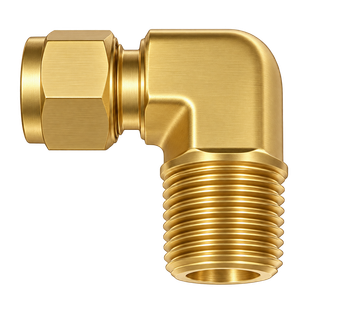 DLN brass compression fitting — representative colored series image; dimensions vary by model.