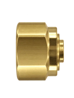 DBA brass compression fitting — representative colored series image; dimensions vary by model.
