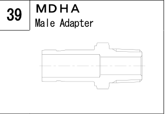 MDHA manufacturer series illustration; representative only. Size, dimensions and finish vary by model.