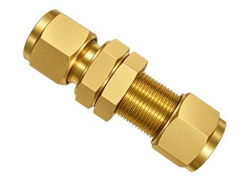 DSU brass compression fitting — representative colored series image; dimensions vary by model.