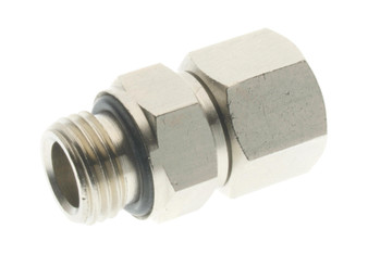 1/8 Fm x 1/8 Ml BSPP Svl Adp w/NBR OR - 2115-1/8-1/8