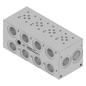 Aluminum Valve Manifold - AD03HP042S/PBTB
