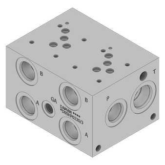Aluminum Valve Manifold - AD05HP023S/3