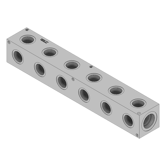 Aluminum Header Block - AH0900624S
