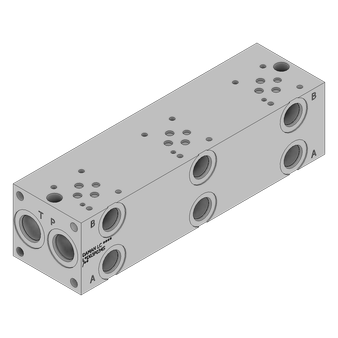 Aluminum FlexMount Manifold - LAD03P034S/PB