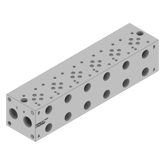 Aluminum FlexMount Manifold - LAD03P062P