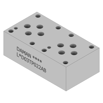 Aluminum FlexMount Tapping Plate - LAD03TP022AB