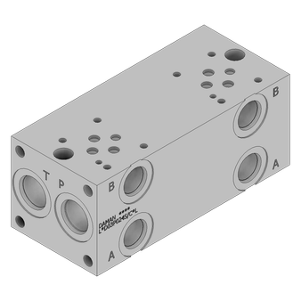 Aluminum FlexMount Manifold - LAD03P024S/CPAL
