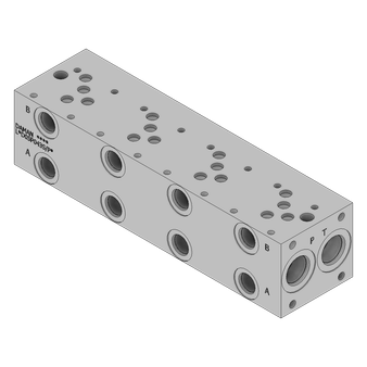 Aluminum FlexMount Manifold - LAD05P043S/PB