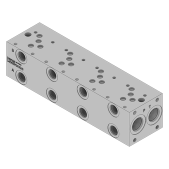 Aluminum FlexMount Manifold - LAD05P043S/S