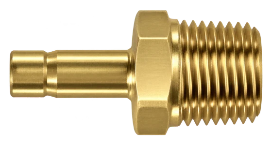 DHA brass compression fitting — representative colored series image; dimensions vary by model.