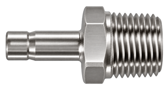 DHA stainless steel compression fitting — representative colored series image; dimensions vary by model.