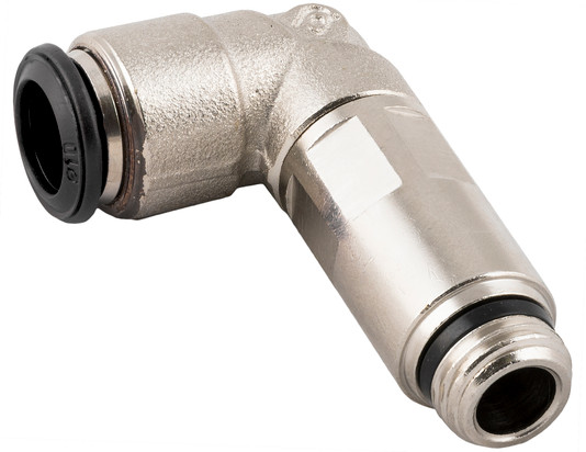Extended Swivel Elbow 4mm (5/32") Tube x 1/8" Swift-Fit - 50120N-4-1/8