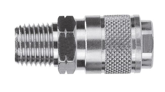AC Mini Quick Coupler, 3/8" Male NPTF - 80111-06