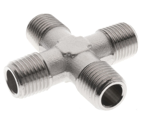 Cross 1/4 Male BSPT - 6030-1/4