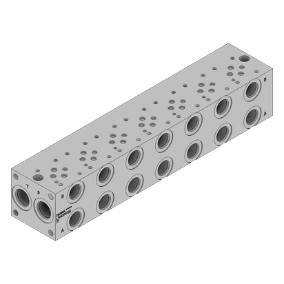 Aluminum FlexMount Manifold - LAD03P072S/S